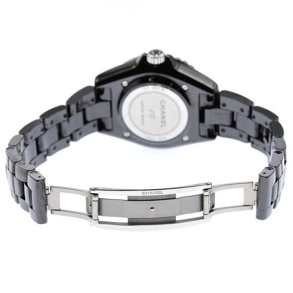 CHANEL J12 H5695 Black ceramic date black Dial Quartz Ladies Watch main image 4